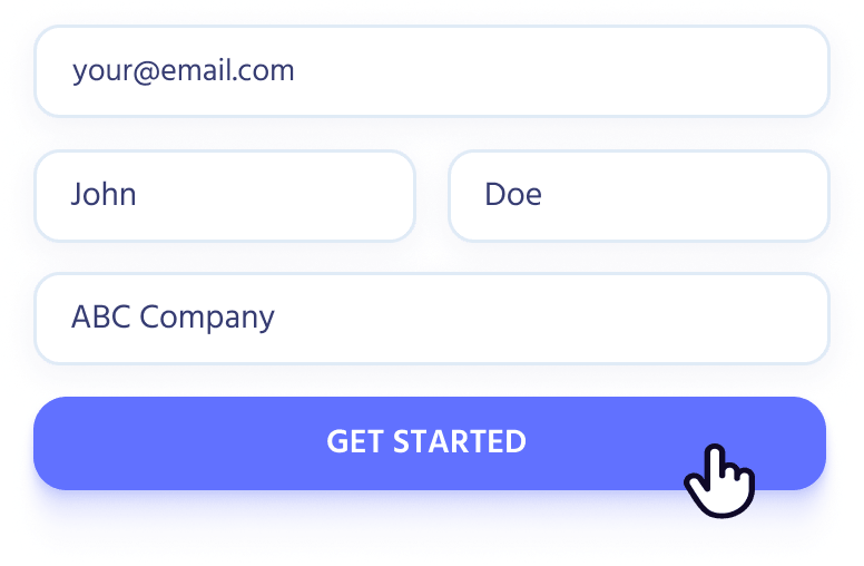 get started form screenshot